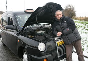 David Gillan and his ill-fated cab