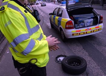 Police Flat Tire 1