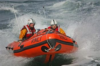 Man rescued by lifeboat on training exercise