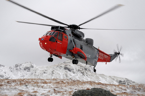 Dramatic double call-out for Navy rescue helicopter
