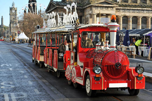 Shoppers stay away from tram route Santa train