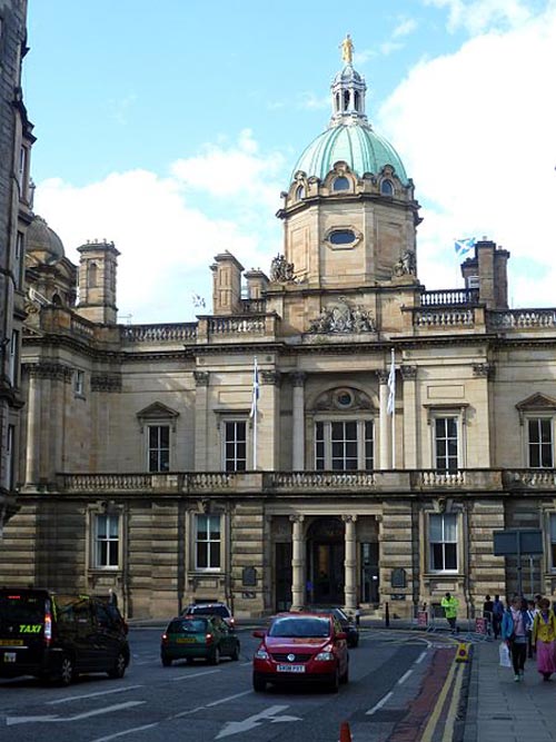 The headquarters of the Bank of Scotland in Edinburgh. Pic: Kim Traynor