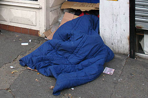 Highest number of people sleeping rough in a decade