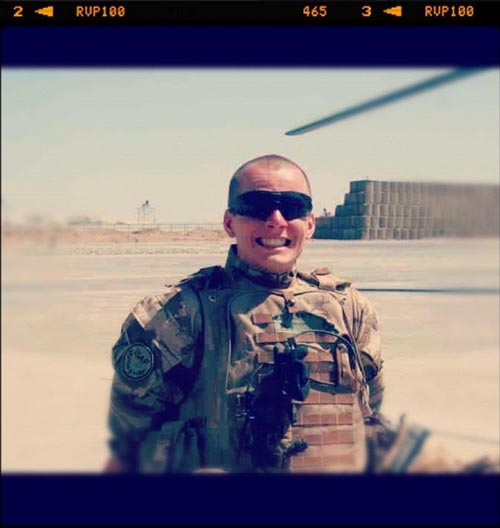 Mark Connolly on tour in Afghanistan