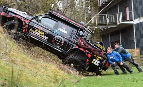 The pair will drive to the summits of five or six volcanoes to raise money