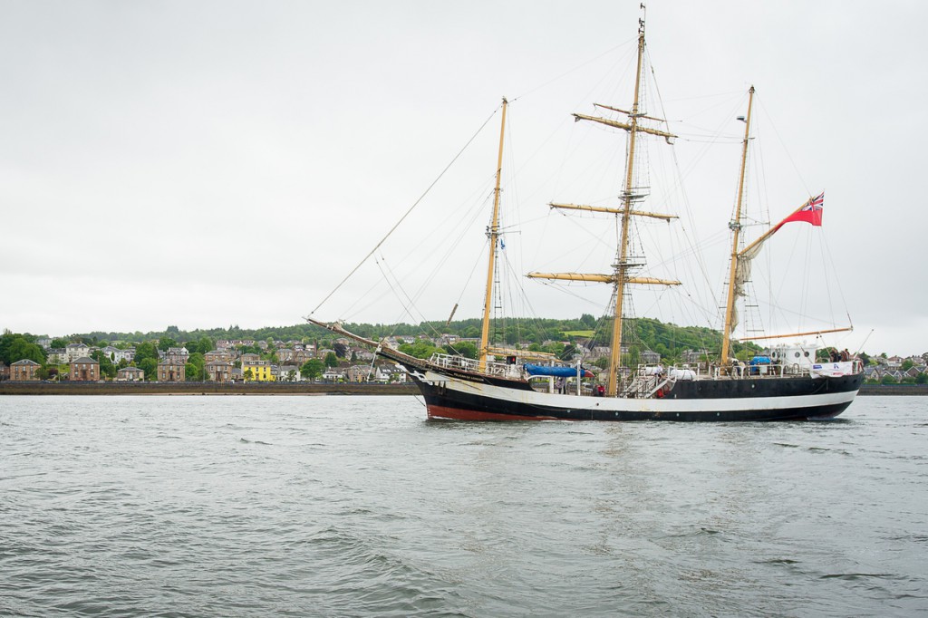 One of the tall ships