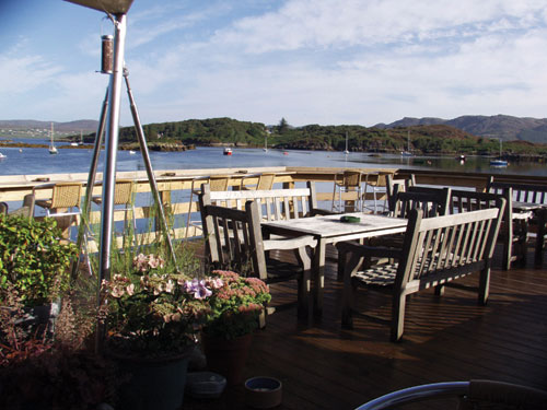 The restaurant boasts one of the best views in Scotland 