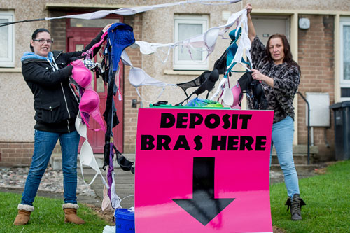Thousands of bras have been donated from across the UK 