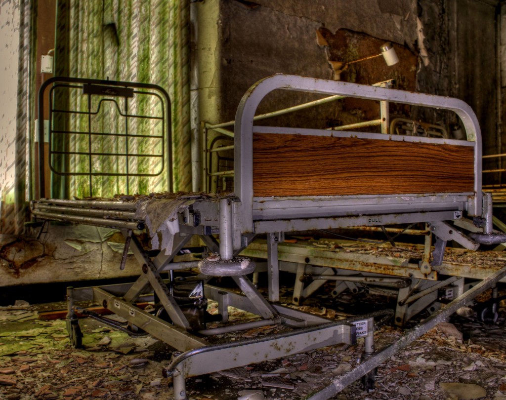 Picture of a collapsed hospital bed- Viral News Scotland