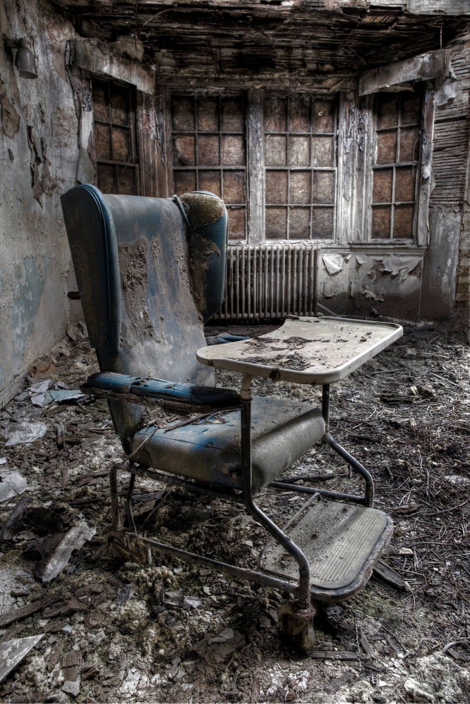 A chair in a crumbling room- Viral News Scotland