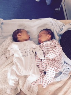 Neighbours Laura and Ashlay give birth early and on same day