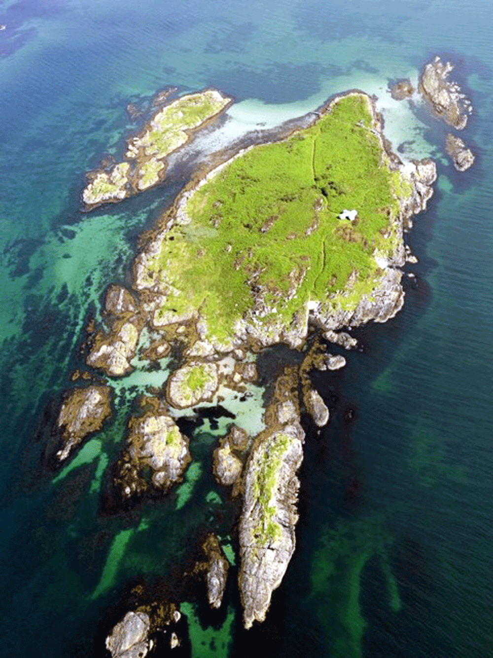 The island from above