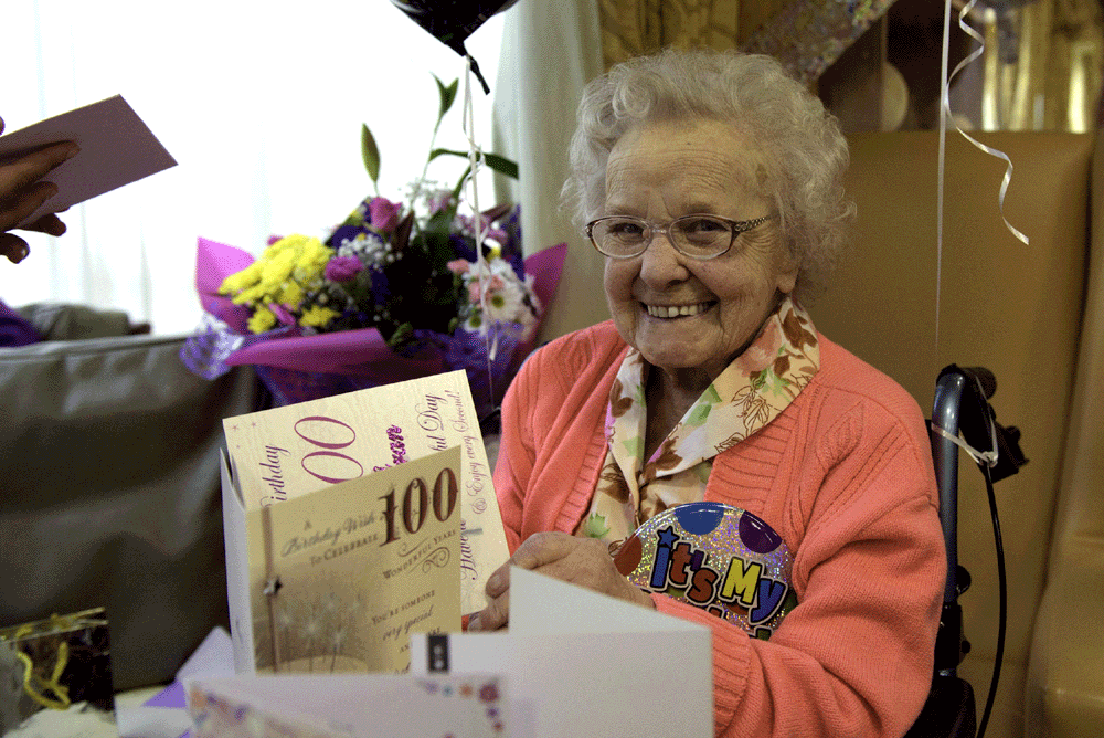 Ruby on her 100th birthday