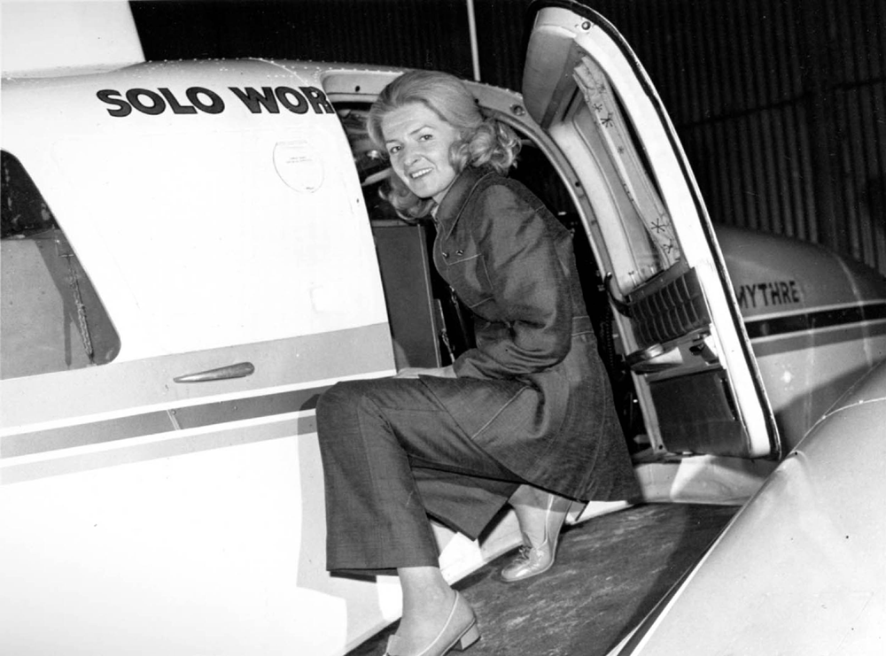 Sheila Scott was known to fly in her bare feet