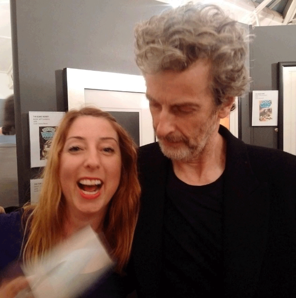 Jenny with Doctor Who actor Peter Capaldi