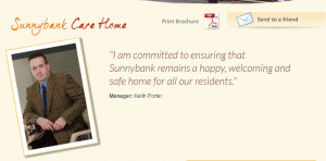 The care home's manager states on his website that he wants to ensure it remains a "safe home"