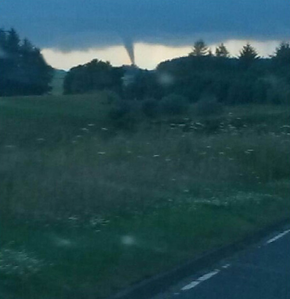 Kerry spotted the tornado on Wednesday evening
