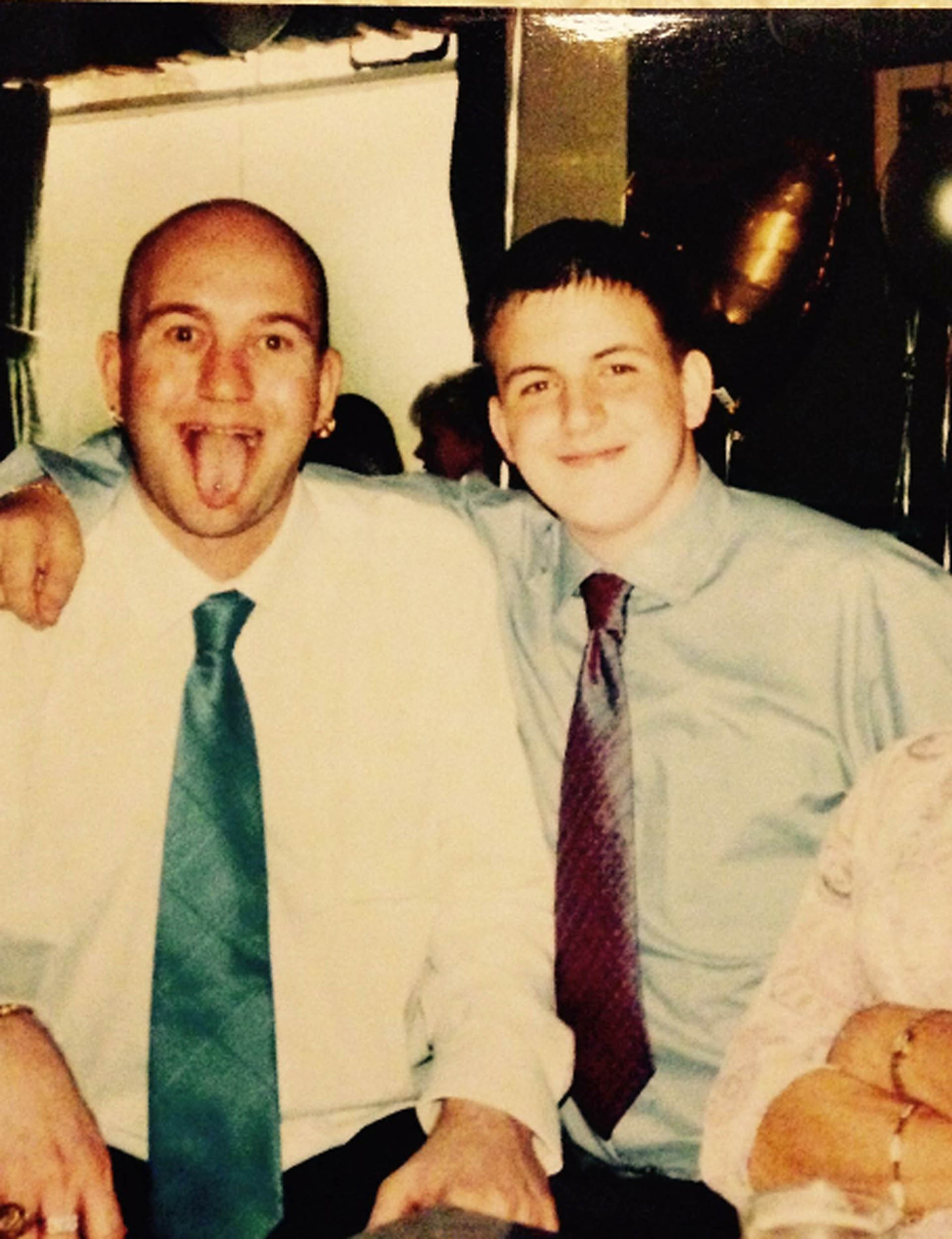 Jamie with his late dad, Darren