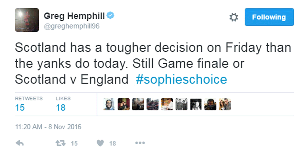 Hemphill said Scots faced a touch decision