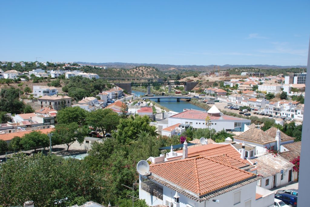 A panoramic view of Tavira in Portugal