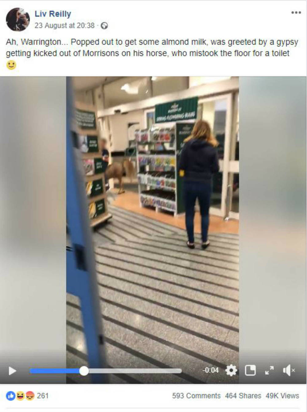 Hilarious clip shows pony leaving pongy present behind at Morrisons ...