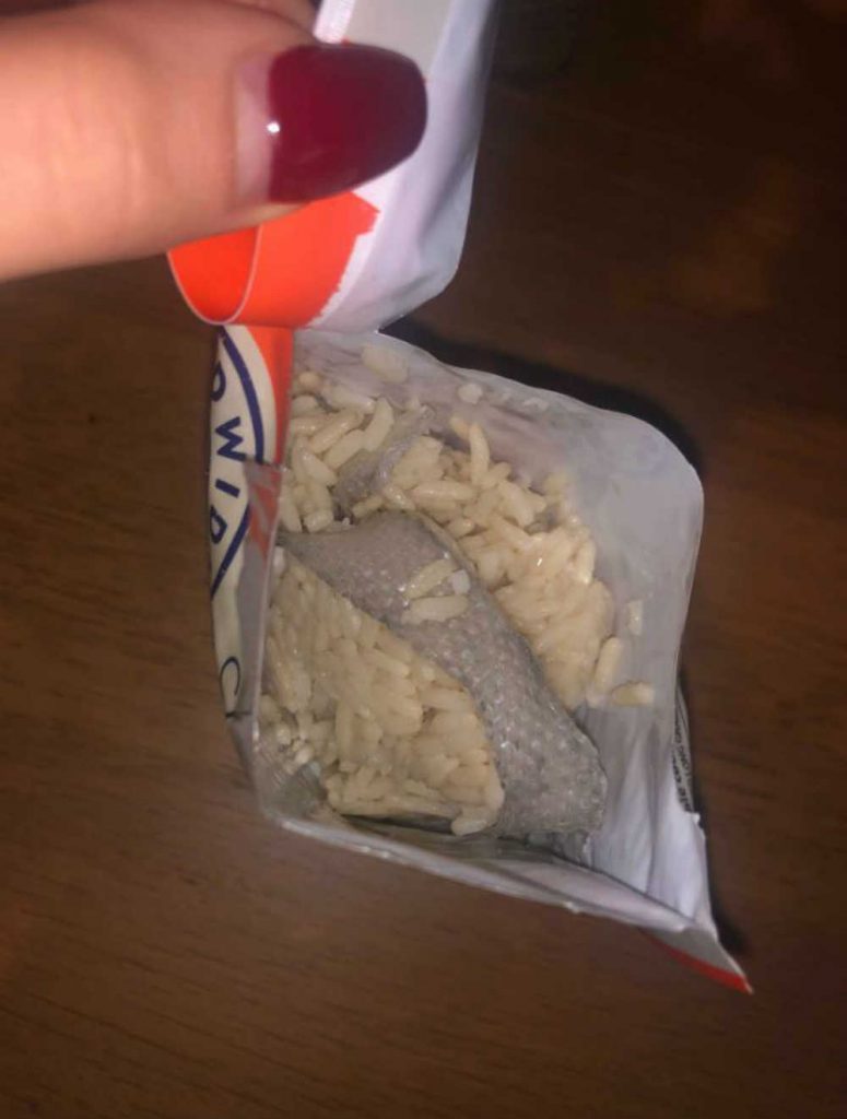 Aldi apologise after screaming mum opens bag of microwave rice and mistakes plastic for a snake