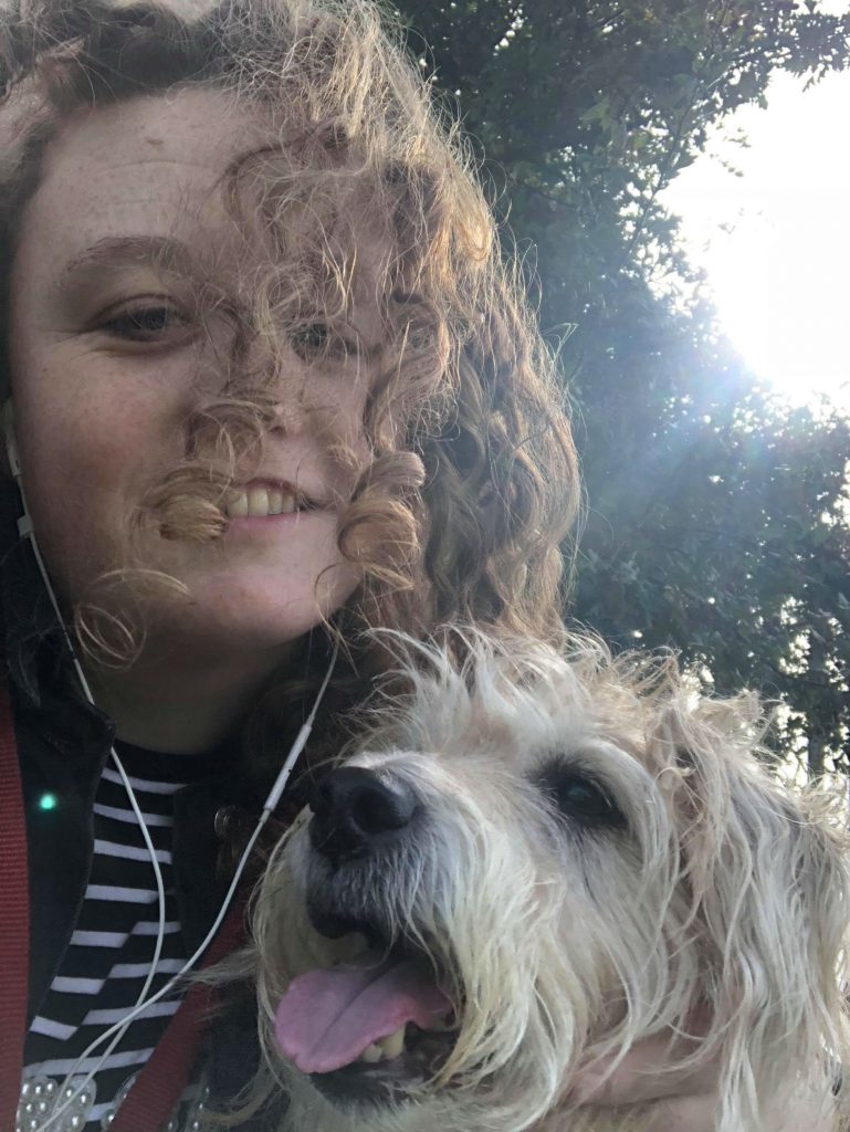 Ruby with owner Beth before the attack