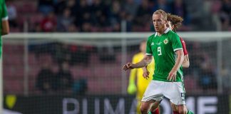 Hearts striker Liam Boyce in action for Northern Ireland | Hearts news