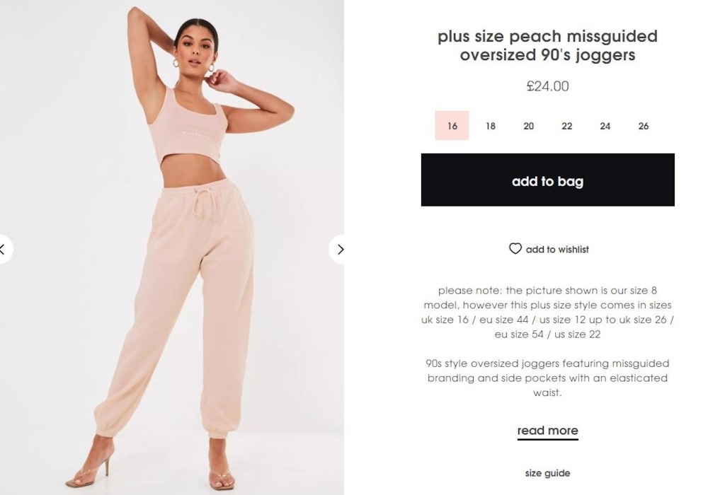 Missguided Slammed After Customers Discover The Retailer Using Size Eight Models To Advertise Plus Sized Clothes Deadline News