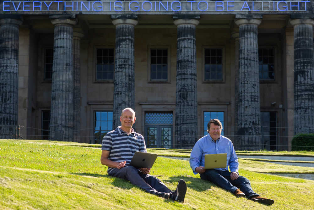 Pete Jaco and Alistair Forbes co-founders of the volunteer group Scottish Tech Army 