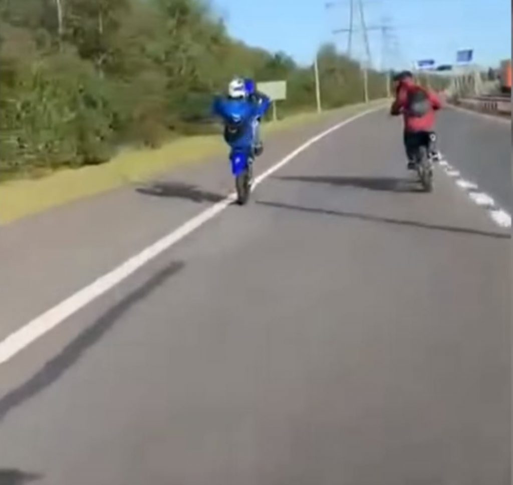 Bikers filmed themselves performing wheelies on motorway. Viral News