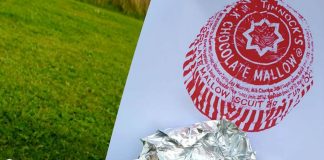 A picture of a giant Tunnock's Tea cake- Food and Drink News Scotland