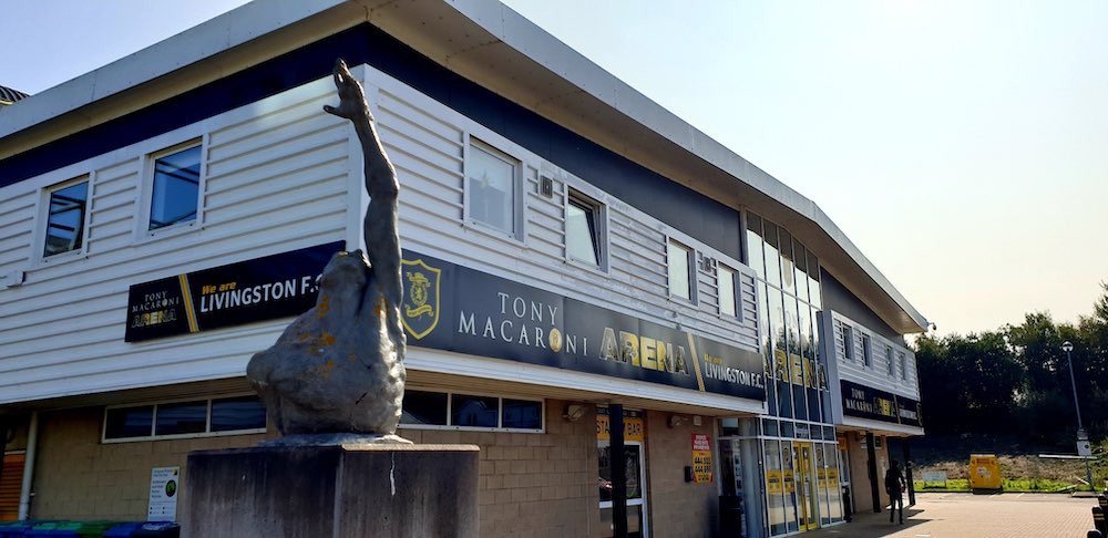 The facade of the Tony Macaroni Arena | Livingston news