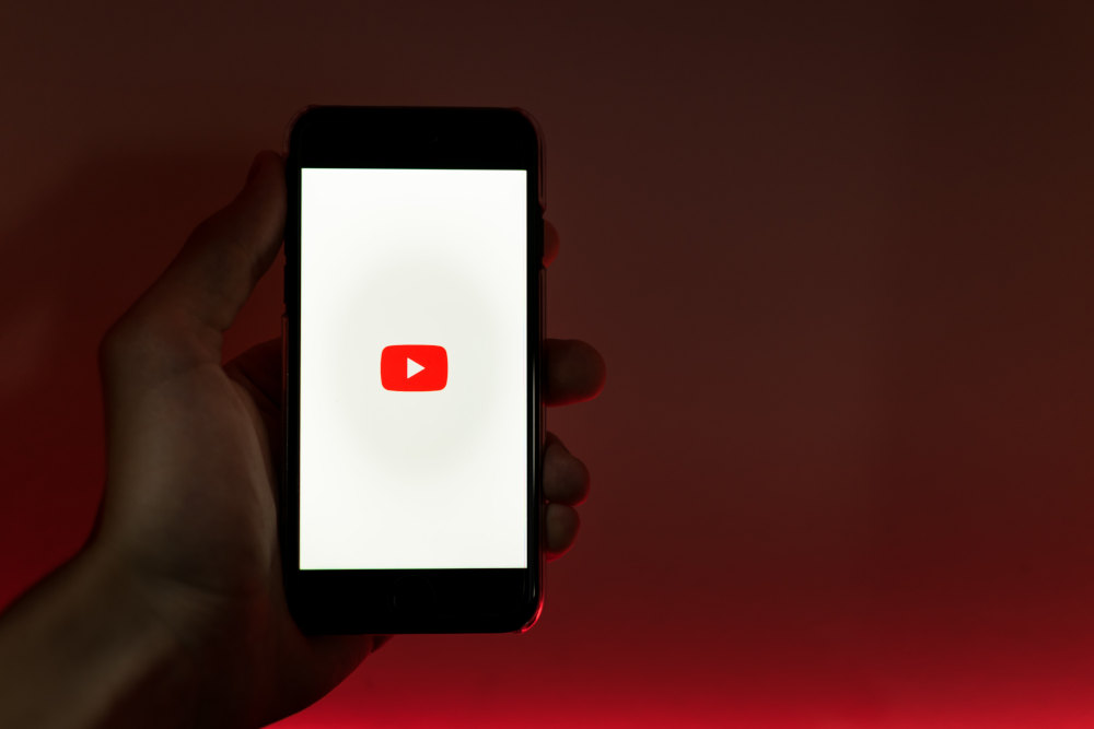 Phone with Youtube app