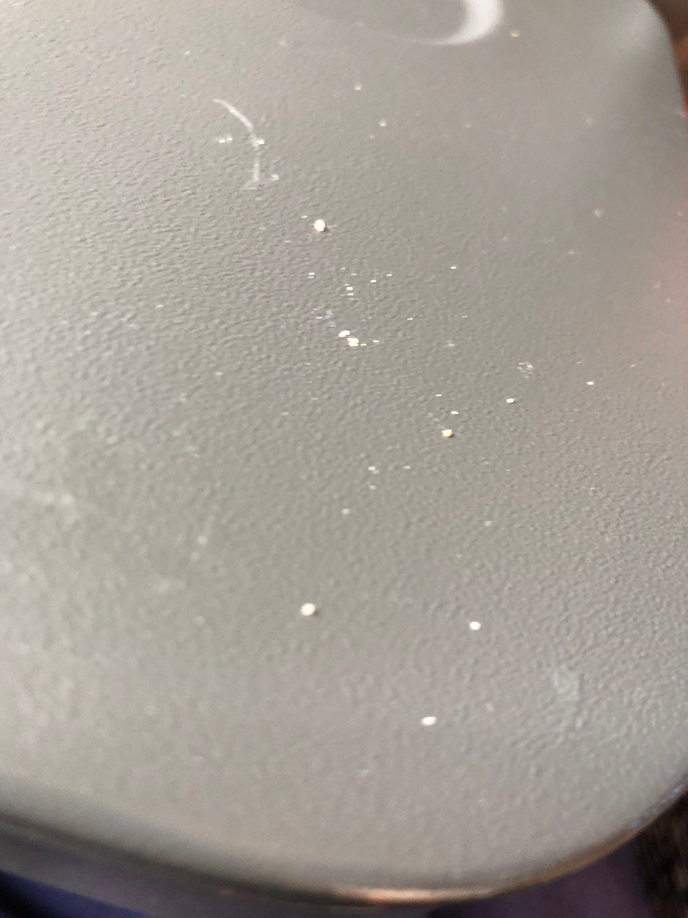 dirt on tray table