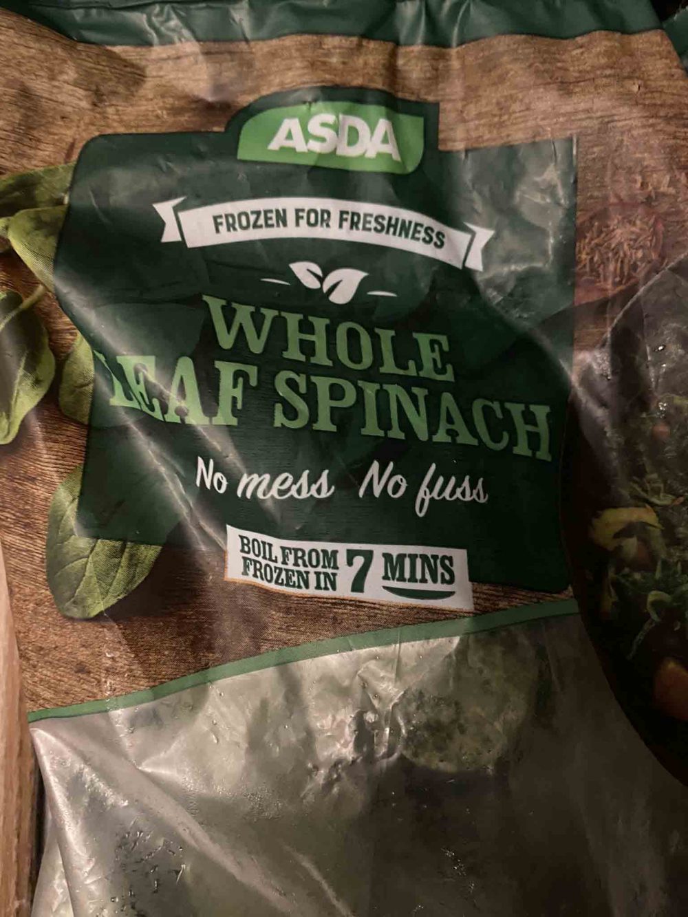 The Asda Spinach bag where the feather landed - Consumer News UK