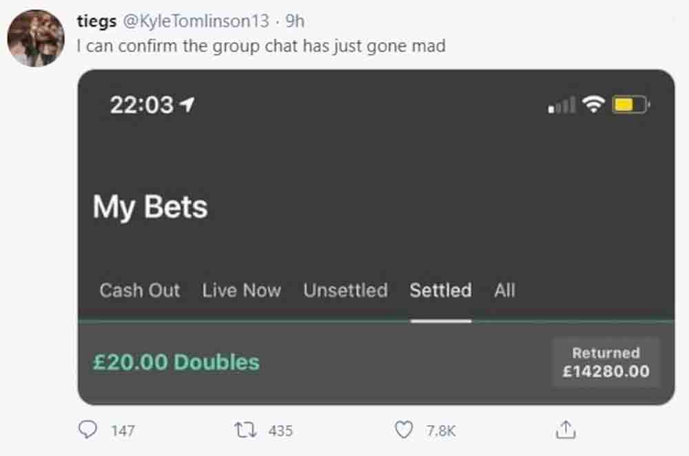 FOUR friends have managed to scoop £14,000 on a football bet - Viral News UK