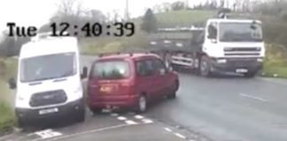 Heartstopping footage shows van skillfuly avoid collision with car that "failed to look" - Viral News UK