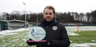 Hearts boss Robbie Neilson with manager of month award | Hearts news