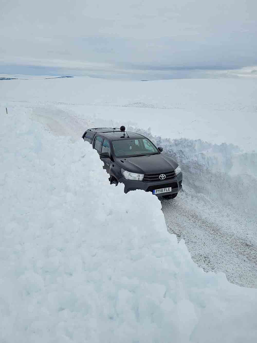 Highland estate shares amazing picture of snow - Scottish News