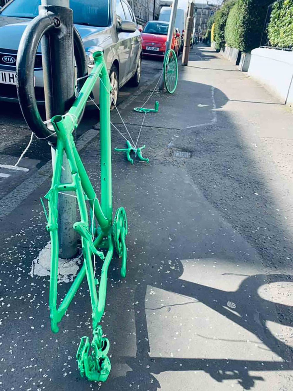 Bike theft art display | Scottish News