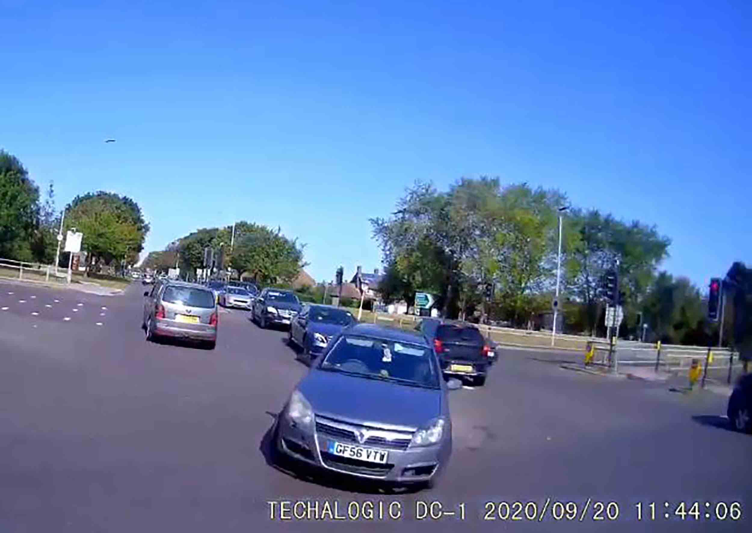 SHOCKING video shows the moment a cyclist was ploughed down by driver - Dash Cam News