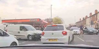Police hunt for driver who collided with three vehicles then left the scene - UK News