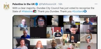 Palestine in the UK-Scottish News