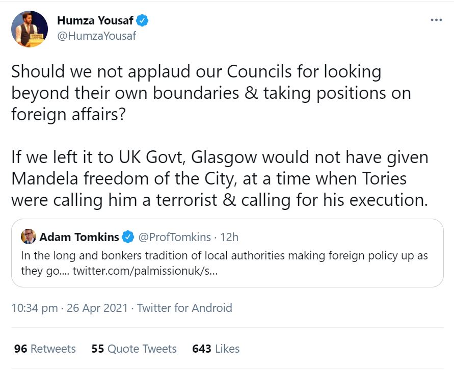 Humza Yousaf tweet-Scottish News