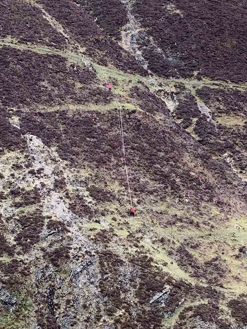 Mountain Rescue Team save springer spaniel puppy Louis who fell down waterfall - Scottish News