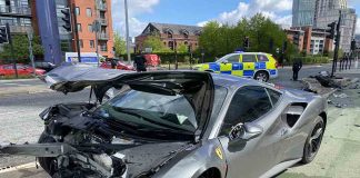 £250k Ferrari destroyed in car crash on 30mph road - Police News