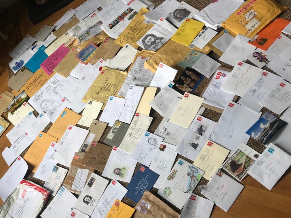 A pile of letters for Neil Oliver - Scottish Celebrity News