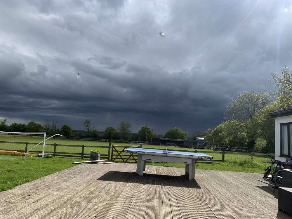 The picture Rachel took of the rain clouds | UFO News UK