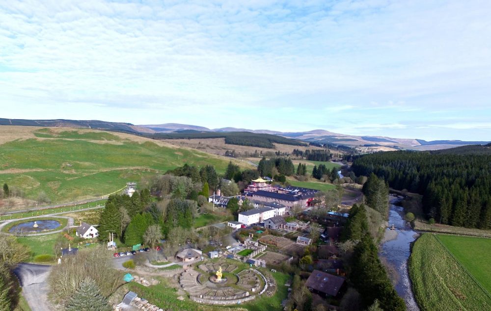 An aerial view of Samye Ling - Law News Scotland